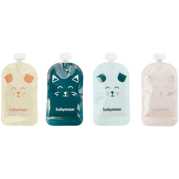 Herbruikbare Knijpzakjes Babymoov 150ml 20st