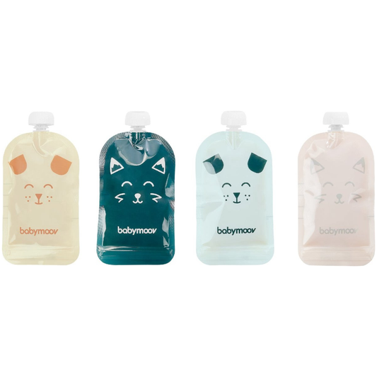 Herbruikbare Knijpzakjes Babymoov 150ml 20st