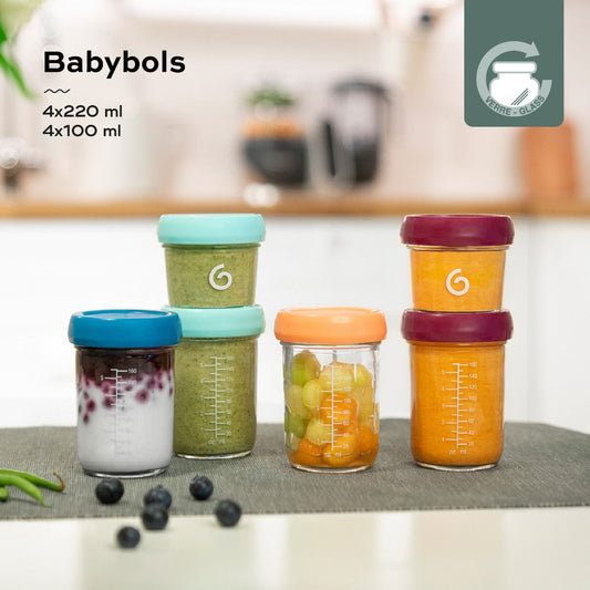 Bewaarpotjes Babymoov Babydols Glas 8 stuks