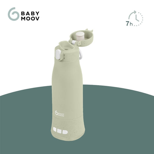 Flessenwarmer Babymoov Moov&Feed Sage Green