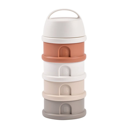 Doseerdoos Beaba Melkpoeder Cotton White/Terracota