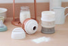 Doseerdoos Beaba Melkpoeder Cotton White/Terracota