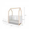 Meegroei Ledikant Pinette 70x140