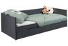 Bedbank Leonard BLN-kids Antraciet 90x200 incl. Onderbed