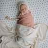 Deken Wieg Mushie Ribbed 80x100 Ivory