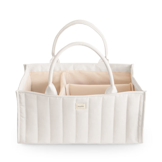 Verzorgingsmand Mushie Caddy Ivory