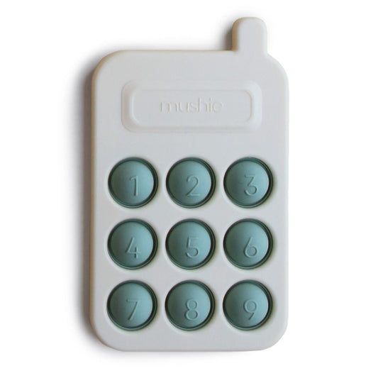 Pop It Mushie Phone Cambridge Blue