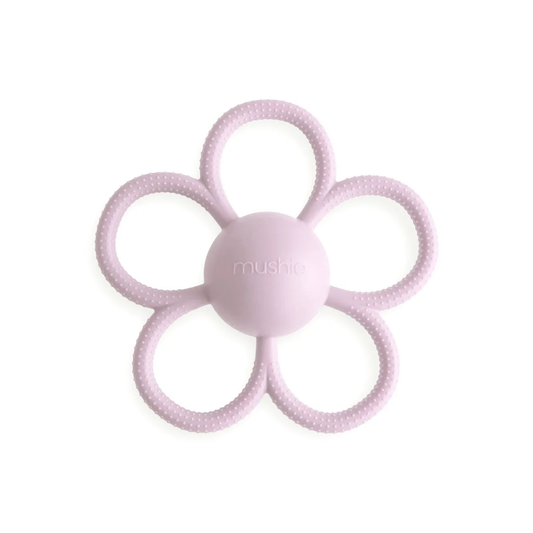 Bijtspeeltje/Rammelaar Mushie Daisy Soft Lilac