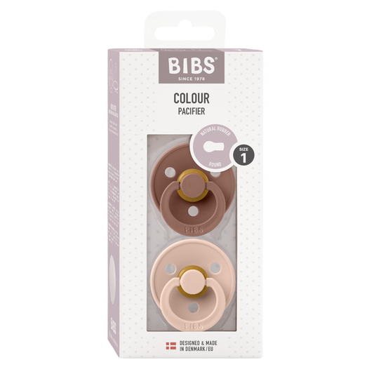 Fopspeen Bibs Woodchuck/Blush 0-6mnd 2st
