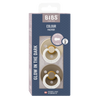 Fopspeen Bibs Glow Vanilla/Dark Oak 6-18mnd 2st