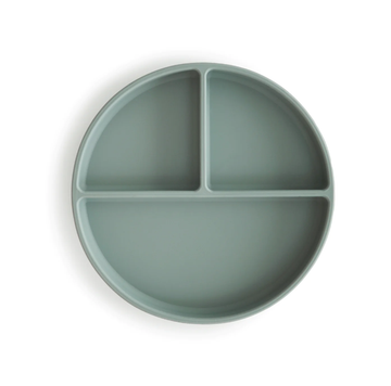 Bord Mushie Siliconen 3-vaks Cambridge Blue