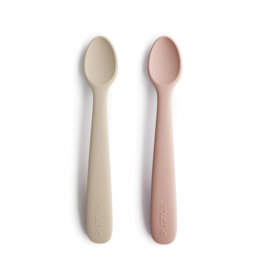 Lepels Mushie Siliconen Blush/Shifting Sand 2st