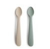 Lepels Mushie Siliconen Cambridge Blue/Shifting Sand 2st