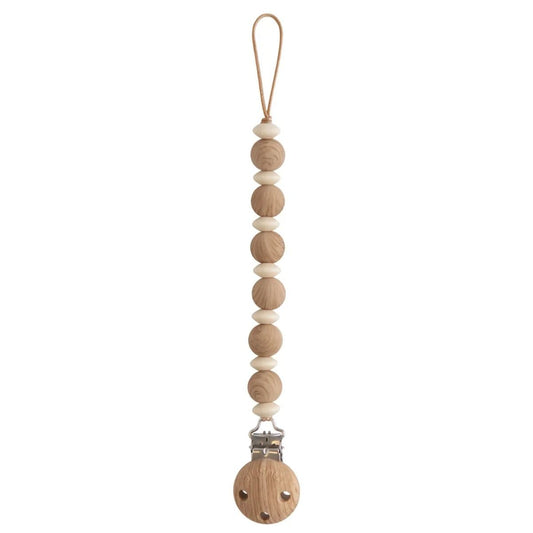 Speenketting Mushie Luna Faux Wood