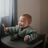 Lepels Mushie Eerste Voeding Siliconen Blush/Shifting Sand 2st