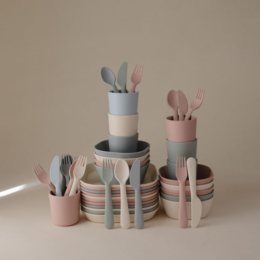 Bestekset Mushie Ivory