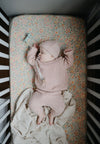 Speenketting Mushie Linnen Blush/Cream