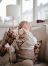 Speenketting Mushie Linnen Olive/Sand