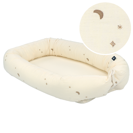 Babynest Tots Tale Baby Soft Muslin Stardust Cream