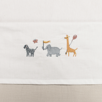 Laken Wieg Funnababy 75x100 Borduur Safari