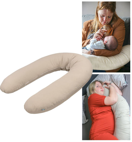 Voedingskussen / Zwangerschapskussen XL Funnababy Uni Sand