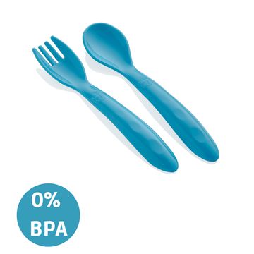 Baby Lepel & Vork Babyjem Blauw