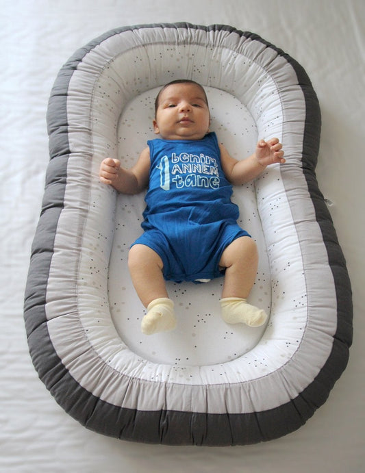 Babynest Babyjem Dotty Grey