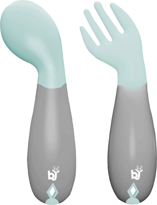 Lepel & Vork Babyjem Angled Groen