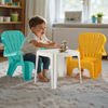 Tafel en Stoelen Set Dolu White/Blue/Yellow