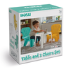 Tafel en Stoelen Set Dolu White/Blue/Yellow