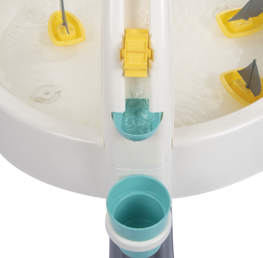 Water & Zand Activiteiten Tafel Dolu Fun Fountain 4-in-1 White/Blue/Yellow