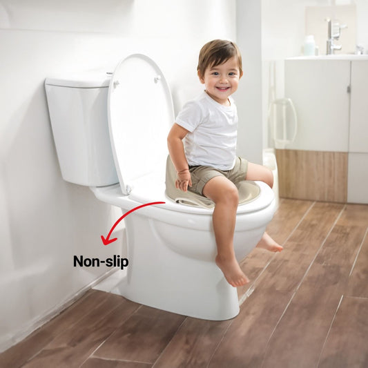 Toilet Trainer Dolu Backrest Non-Slip Relax Beige