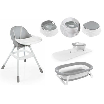 Set Baby Dolu Wit Grijs 6-delig