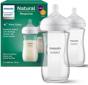 Fles Natural Phillips Avent Glas Duo