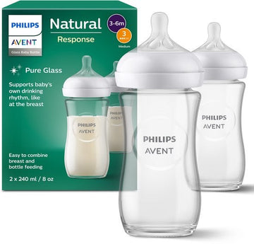 Fles Natural Phillips Avent Glas Duo