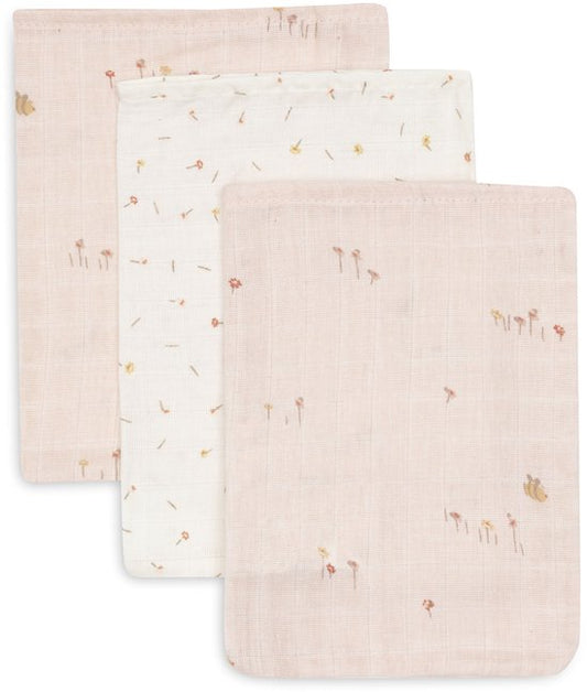 Washandjes Jollein Hydrofiel Pretty Picnic 3-pack
