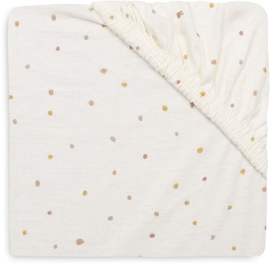 Hoeslaken Wieg Jollein 40/50x80/90 Jersey Kangaroots Dusty Dot