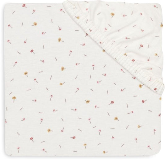 Hoeslaken Ledikant Jollein 60x120 Jersey Pretty Picnic Flower Drops