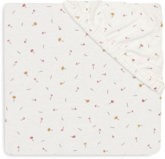 Hoeslaken Ledikant Jollein 60x120 Jersey Pretty Picnic Flower Drops