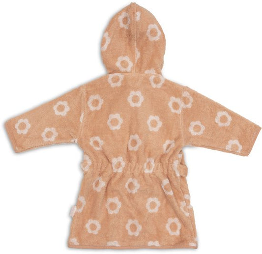 Badjas Jollein Badstof Jacquard Flower 1-2jaar