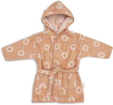 Badjas Jollein Badstof Jacquard Flower 1-2jaar