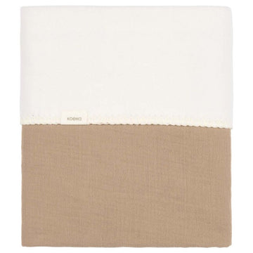 Deken Wieg Koeka Cotton Fleece Caffe