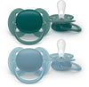 Fopspeen Philips Avent Ultra Soft Blauw/Groen 18mnd