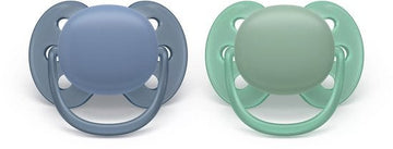 Fopspeen Phillips Avent Ultra Soft Blauw/Groen +6mnd