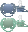 Fopspeen Phillips Avent Ultra Soft Blauw/Groen +6mnd