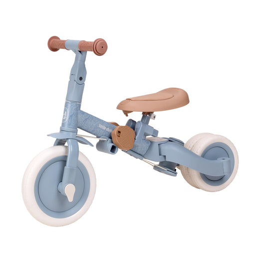 Driewieler/Fietsje Little Dutch 4-in-1 Blue/Safari Dreams Blue