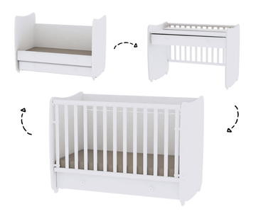 Meegroeiledikant Lorelli 60x120 Dream White