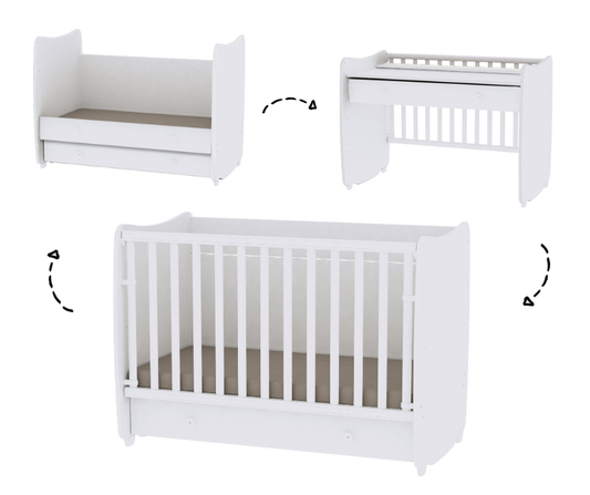 Meegroeiledikant Lorelli 60x120 Dream White