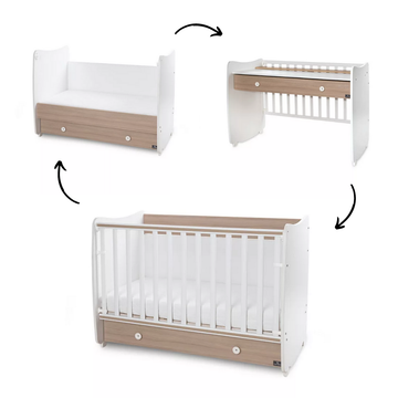 Meegroeiledikant Lorelli 60x120 Dream White/Amber