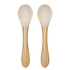 Lepels Lorelli Siliconen/Bamboe 2 stuks Beige